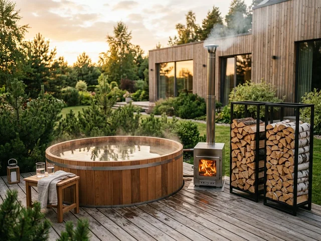 Дрова для приусадебной банной купели в Селятине